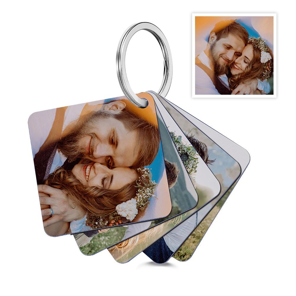 Custom Photo Felt Flip Book Keychain Personalized Double-sided Acrylic Keychain Gifts For Her - Image 2