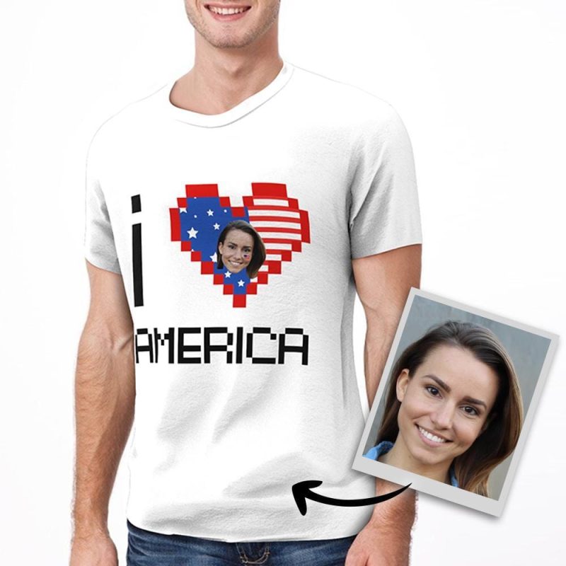 Custom T-shirt 4th of July Gifts – “I love America”