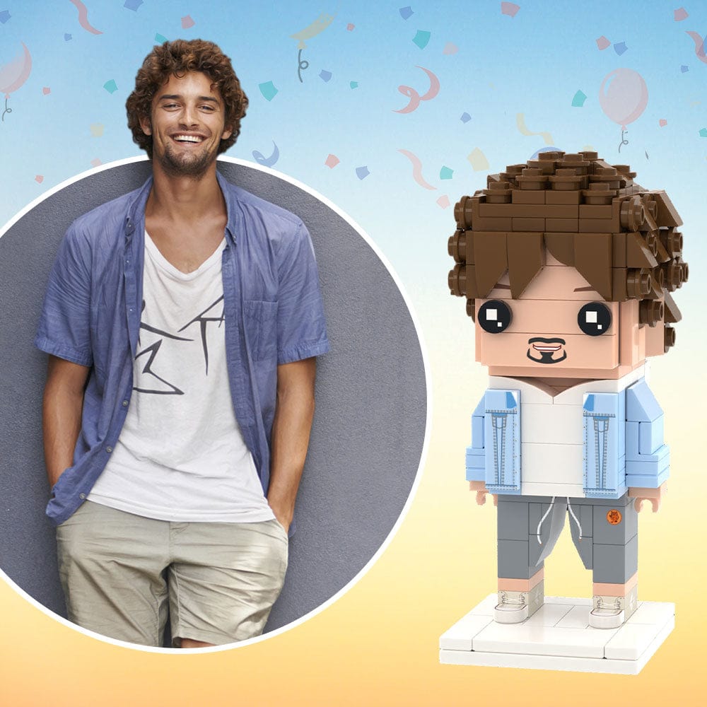 Custom DIY Brick Figures Personalized Photo Brick Figures DIY Brick Figures Create Your Own Small Particle Block Toy - Image 2