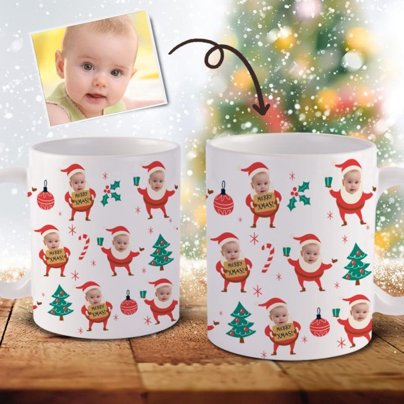 Baby First Christmas Gift Custom Coffee Mug