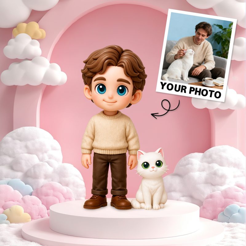 Your Face as A 3D Keychain Custom Backpack Accessory Perfect for All Ages