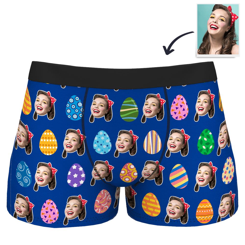 Easter Gift Boxer Brief with Face For Boyfriend - Easter Egg - Image 2