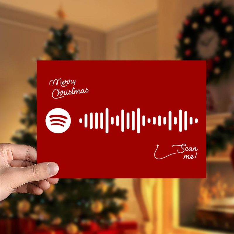 Santa Claus Is Comin’ to Town – Live at C.W. Post College, Greenvale, NY – December 1975 Spotify Code Music Greeting Card