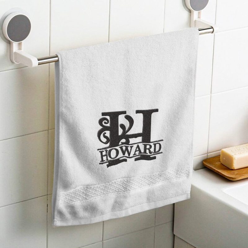 Custom Embroidered Towel Personalized Initial and Name Towel Gift for Lover