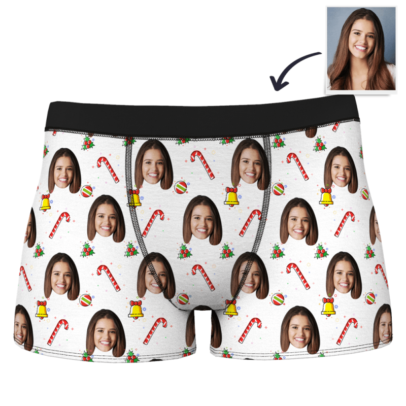 Custom Boxer Shorts Funny Underwear For Men – Christmas Bell