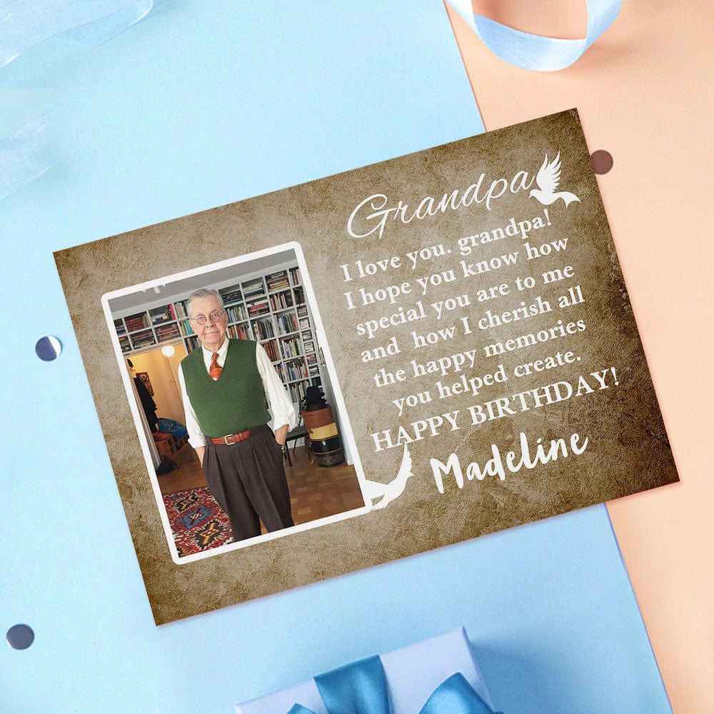 Custom Crochet Doll from Photo Handmade Look alike Dolls with Personalized Name Card Birthday Gifts for Grandpa - Image 2