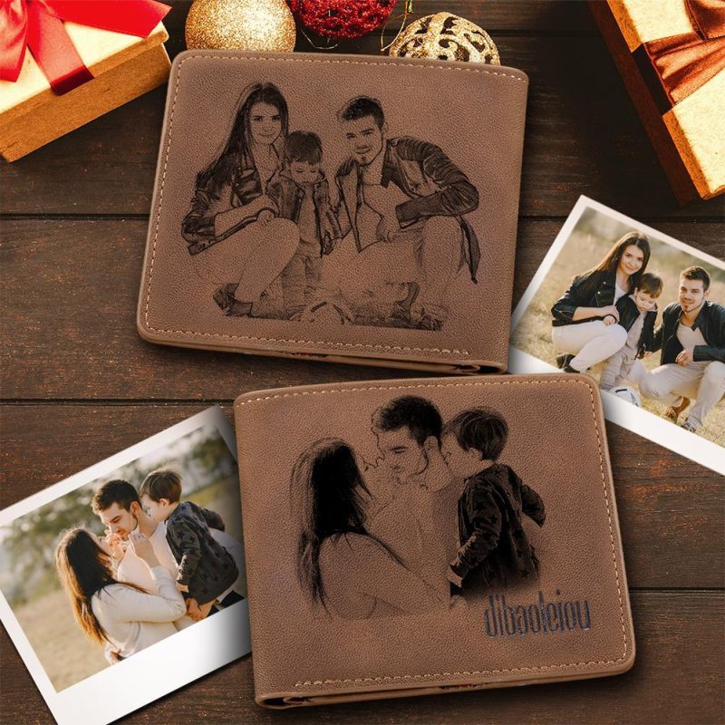 Custom Double-Sided Photo Wallet Personalised Gifts