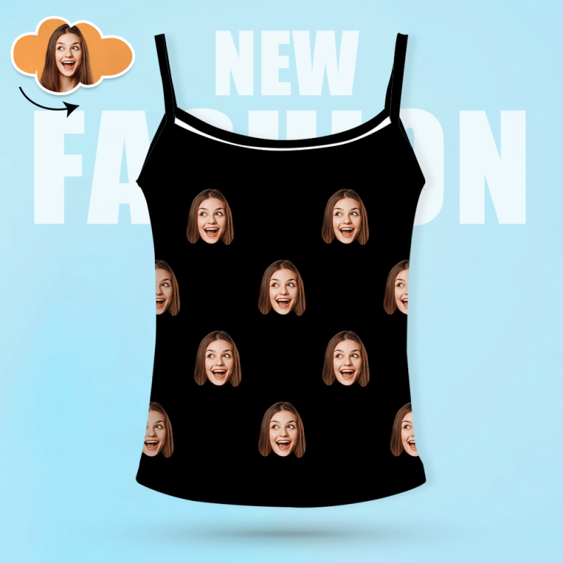 Custom Pajamas Sets Face Sleepwear Personalized Photo Jammies Housewarming Gifts for Women