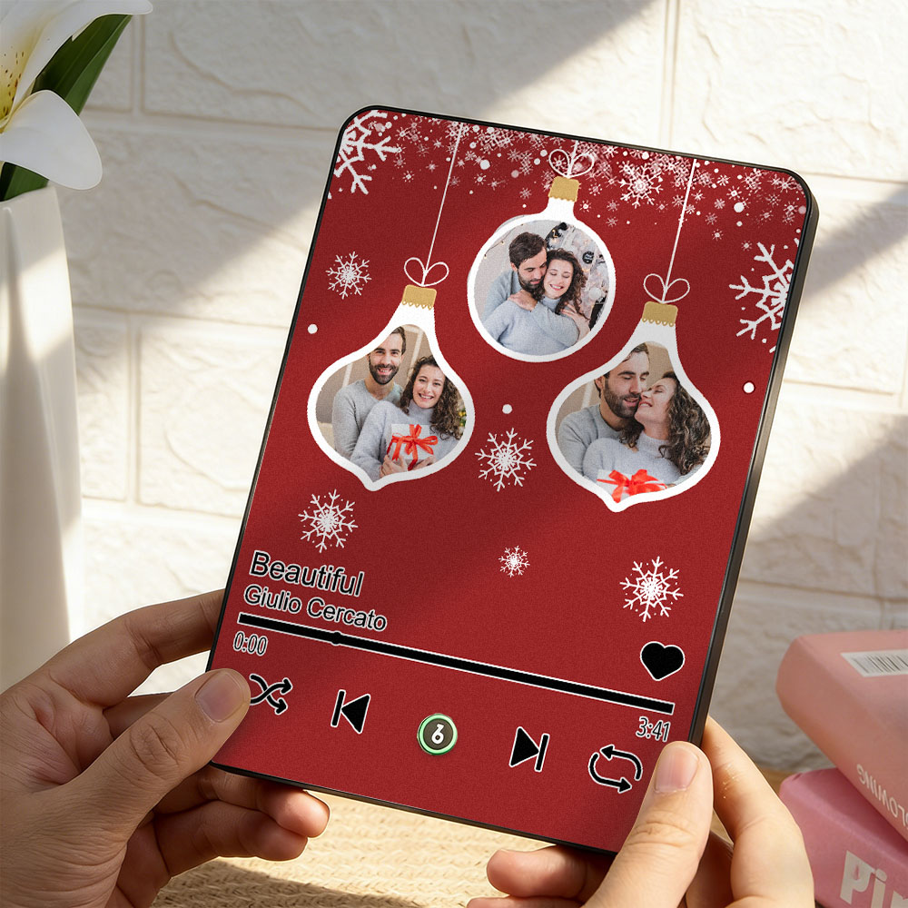 Personalized Musical Photo Plaque: Christmas Keepsake Gift - Image 3