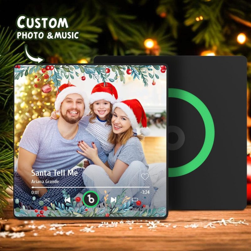 Christmas Music Fridge Magnet Personalized Family Photo Music Magnets Can Play Songs Christmas Gifts