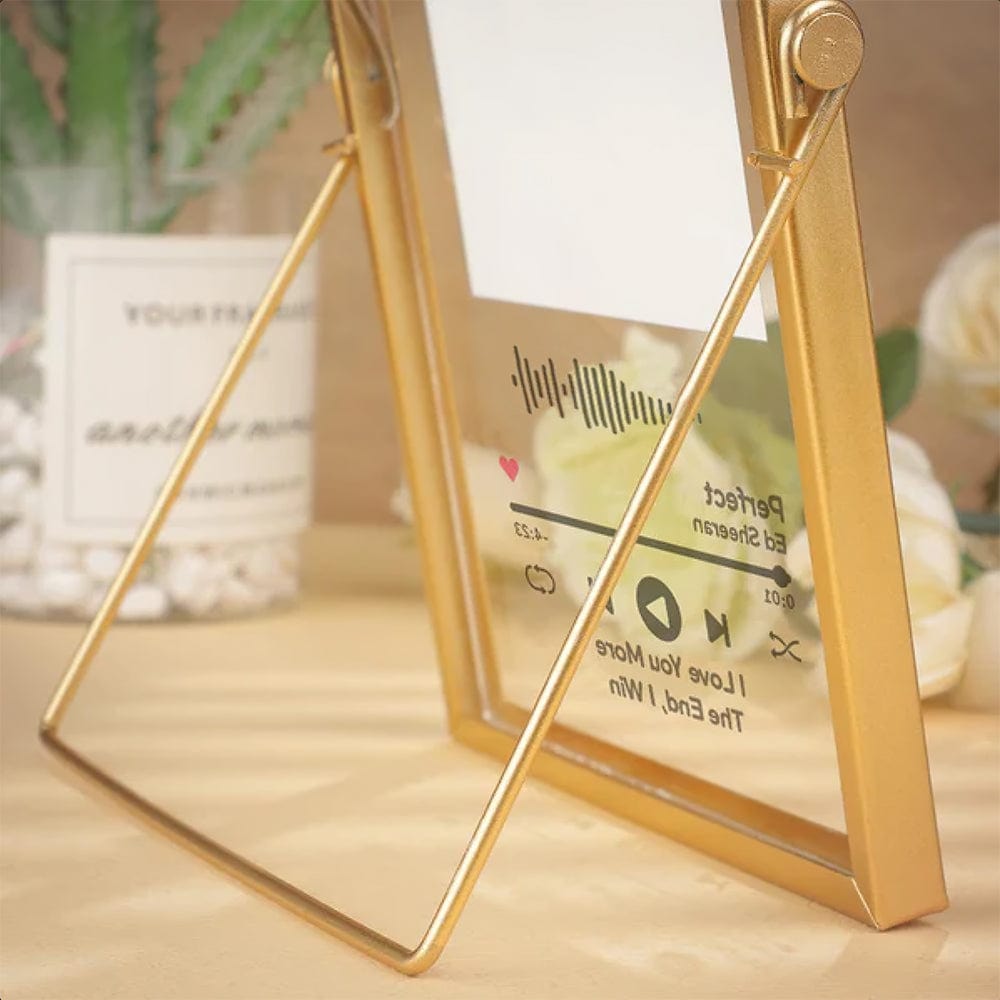 Custom Music Plaque Glass Art Picture Frame Gifts for Couples - Image 2