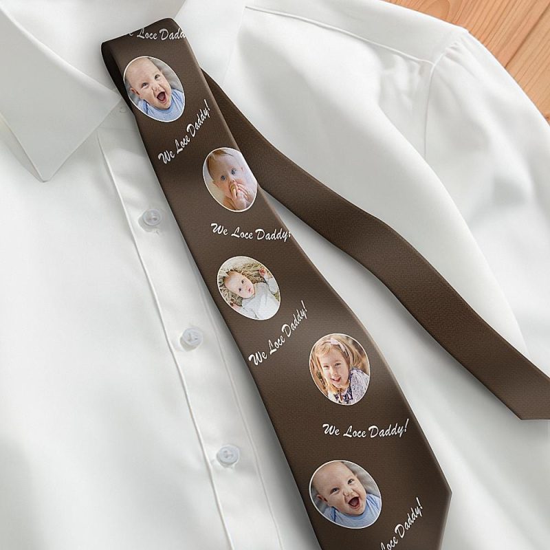 Father’s Day Ties First Fathers Day Gifts Necktie – Brown
