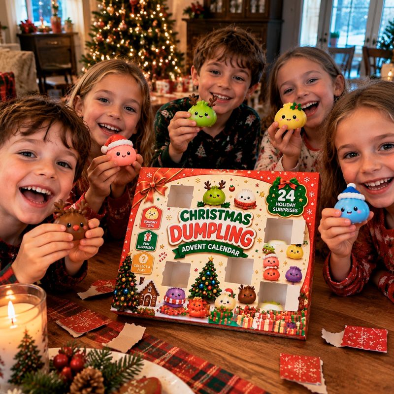 Christmas Dumpling Advent Calendar 2026 Squishy Surprise Gifts For Kids Or Family Ideas