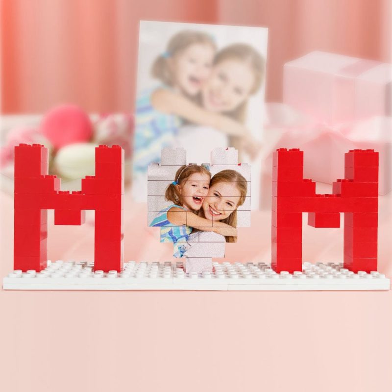 Personalized Mom Photo Building Brick Puzzles Photo Block Mother’s Day Gifts