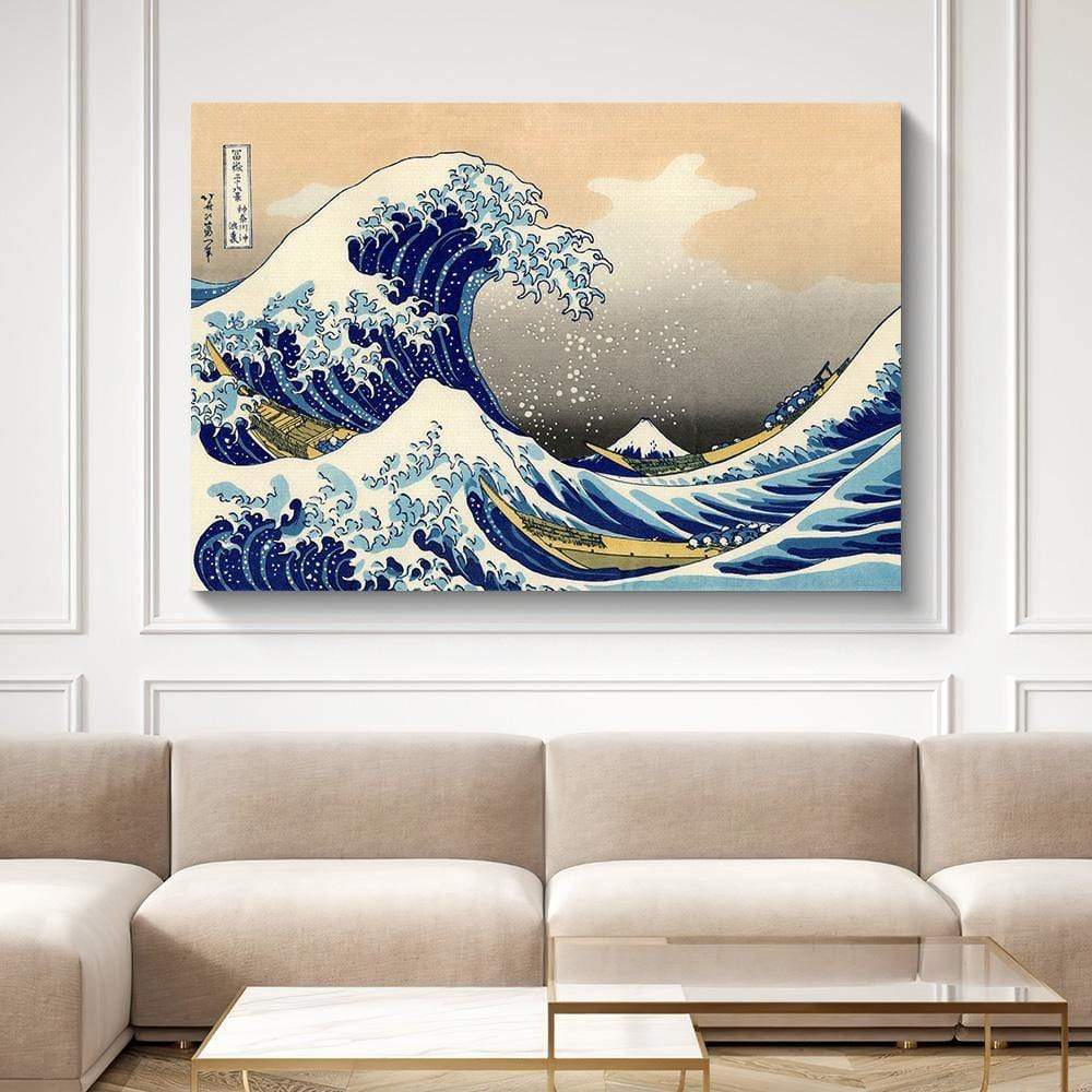 The Great Wave off Kanagawa Japanese Canvas Wall Art Various Sizes - Image 2