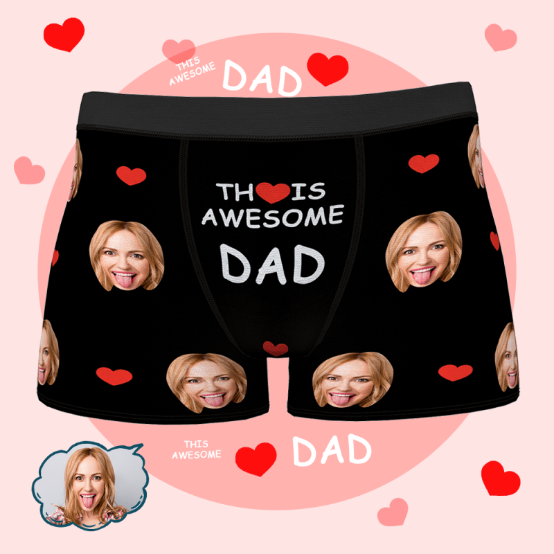 Face Boxer Birthday Gifts for Husband Gifts for Dad