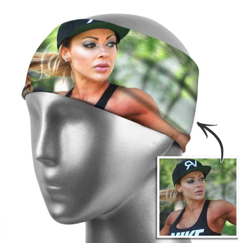 Personalized Sports Sweatband Photo Sweatbands Sport Wear Valentine’s Day Gifts For Her