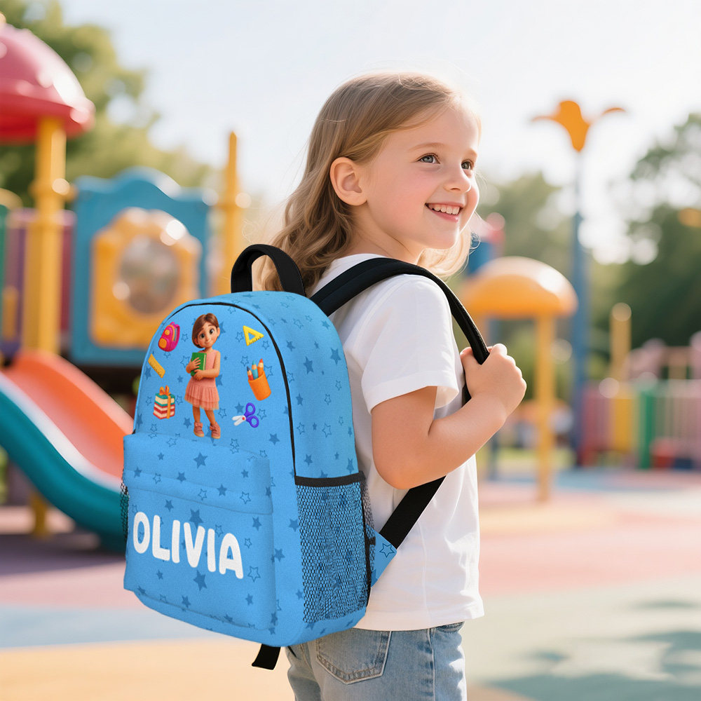 Custom Photo Kids Backpack Personalized Back To School Gifts For Kids - Image 3