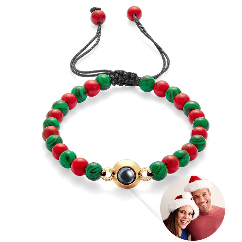 Custom Projection Bracelet Colorful Beads Unique Christmas Couple Gift - Image 5