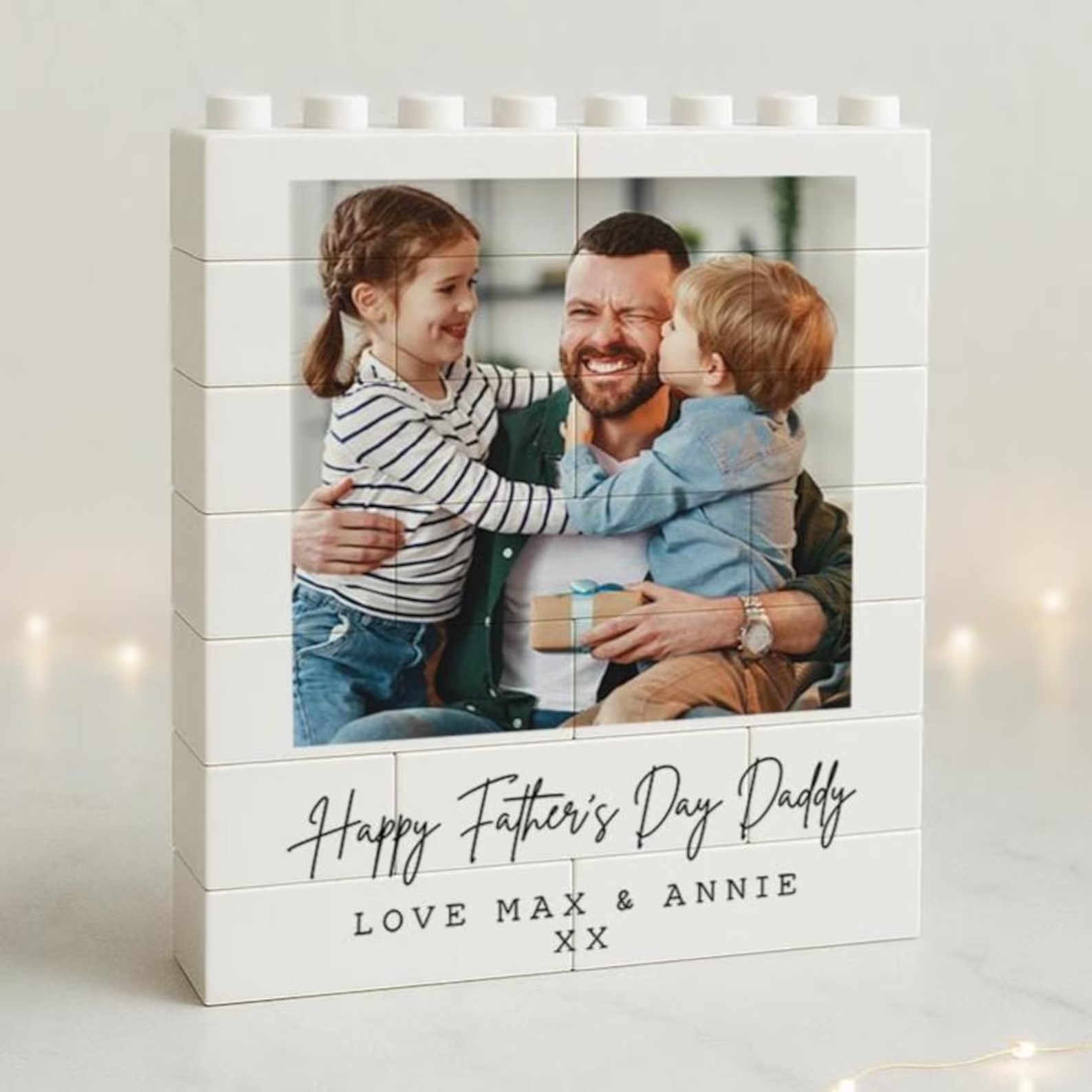 Personalised Father's Day Building Block Photo Gift | Daddy Gift | Dad Birthday | Unique Photo Present For Dad