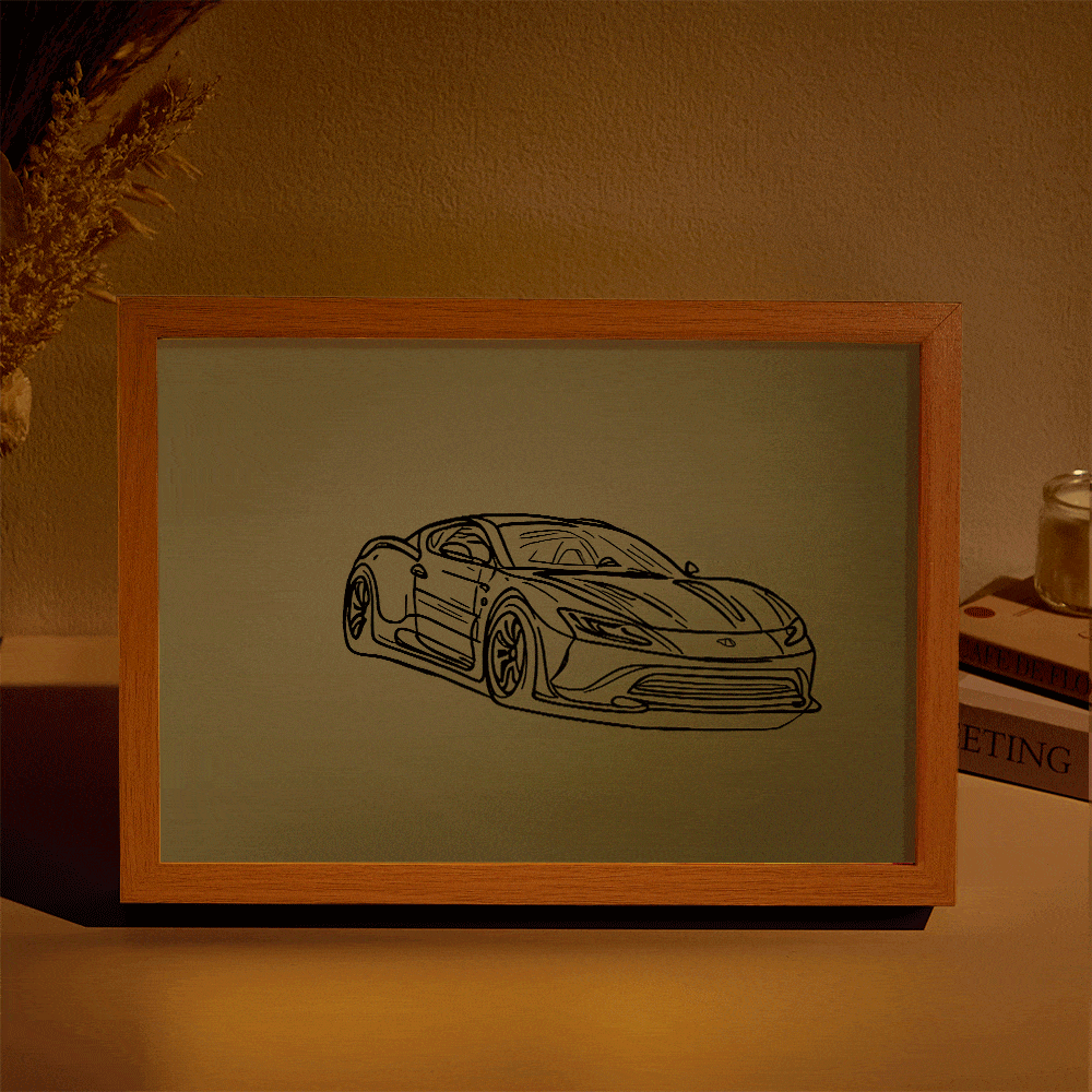Custom Lamps with Photo Personalized Portraits Miracle Night Light Cool Sports Car Light Art Painting The Best Gift for Car Lovers for Him