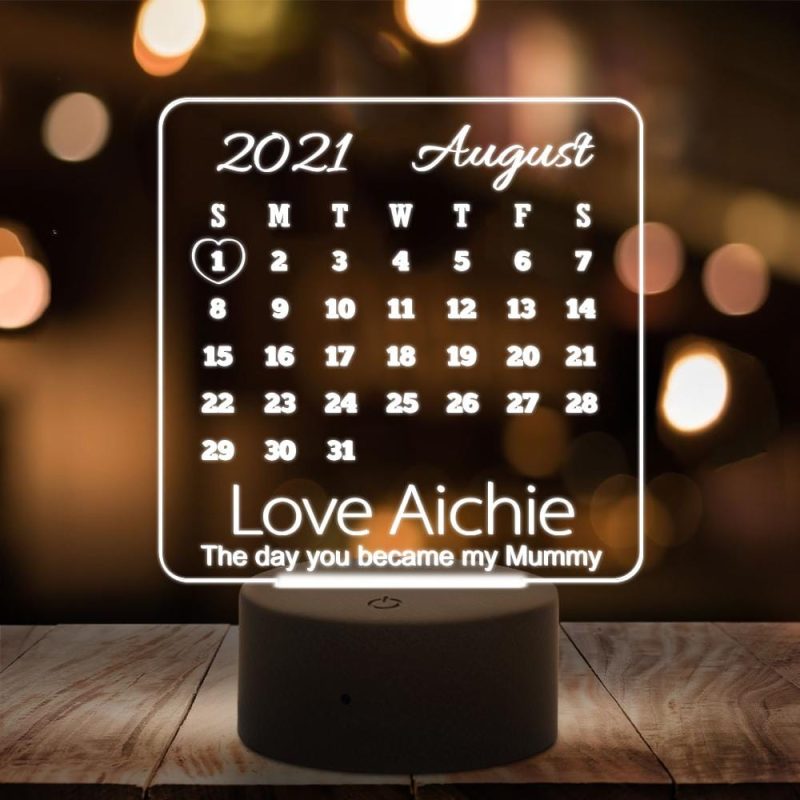 3D Led Lamp Custom Night Light Acrylic Gifts For Mom