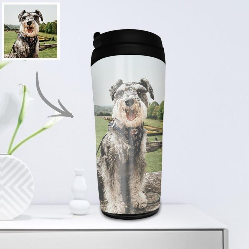 Dog Memorial Gift Custom Photo Coffee Cup  – 350ml