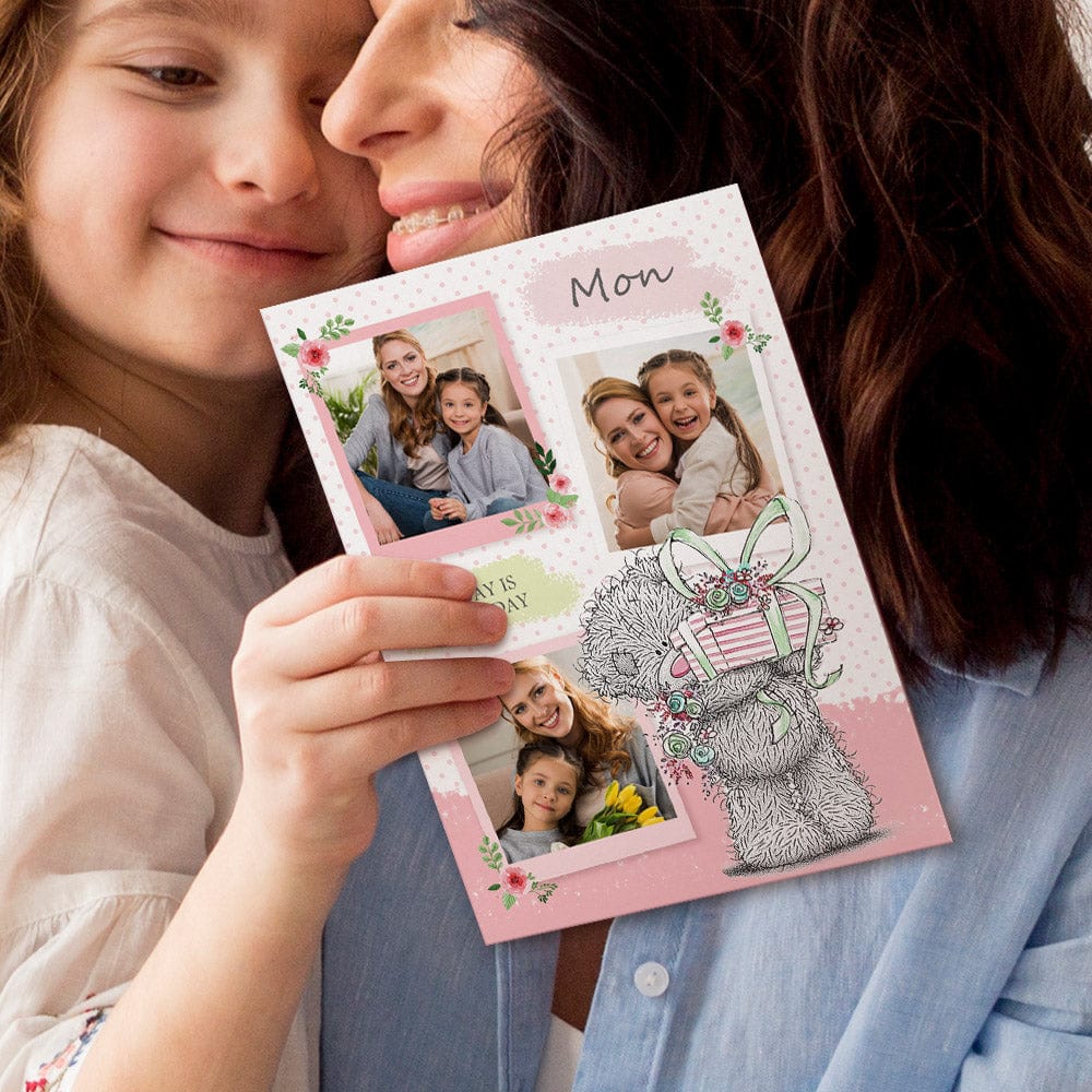 Personalized Card For Mom Custom Tatty Teddy Photo Card Mother's Day Gifts - Image 2