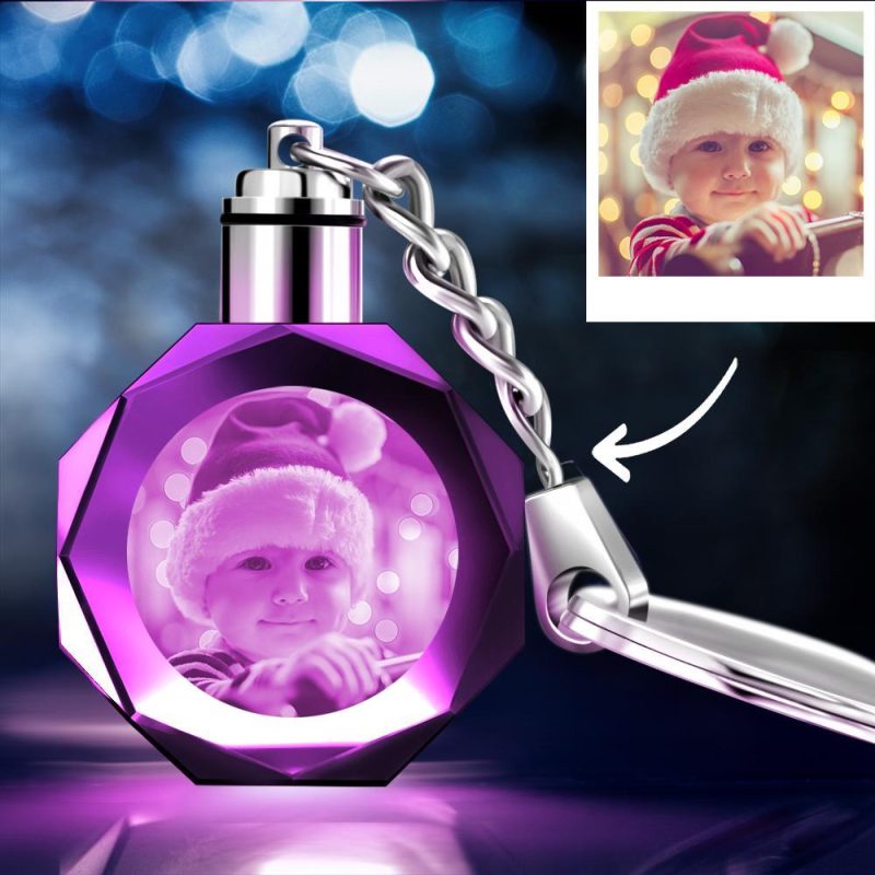 Christmas Gifts Photo Keychain – Cute Baby