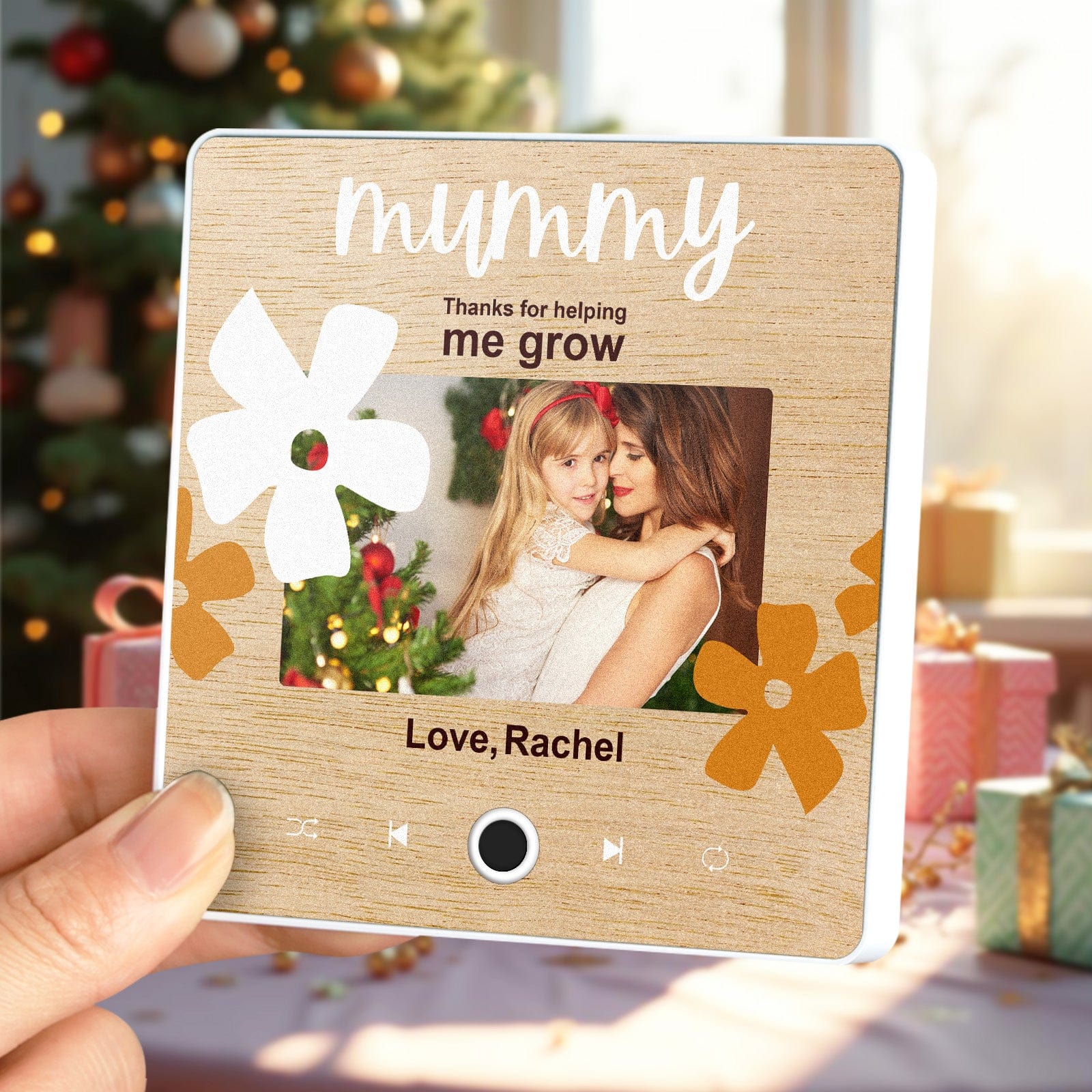 Personalized Music Fridge Magnet Gift for Mom Custom Music Magnets Can Play Songs Christmas Gifts Family Gifts - Image 2