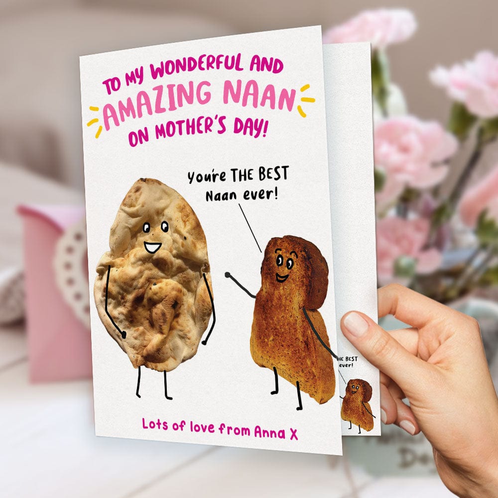 Custom Mother's Day Greeting Card You're The Best Naan Ever Card Gifts For Mother - Image 2