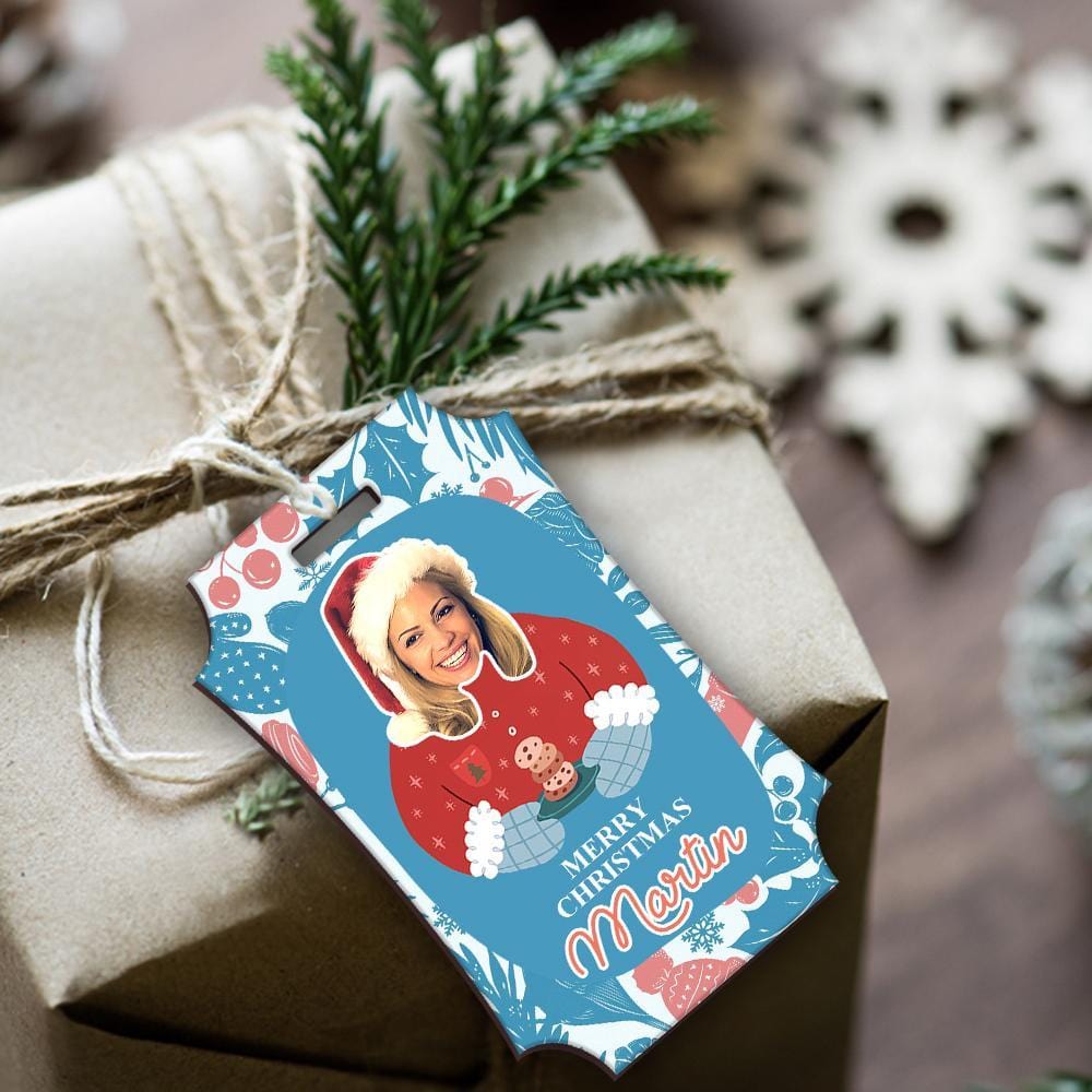 Custom Photo Ornaments Rectangle Ornaments Christmas Gifts For Her - Image 2