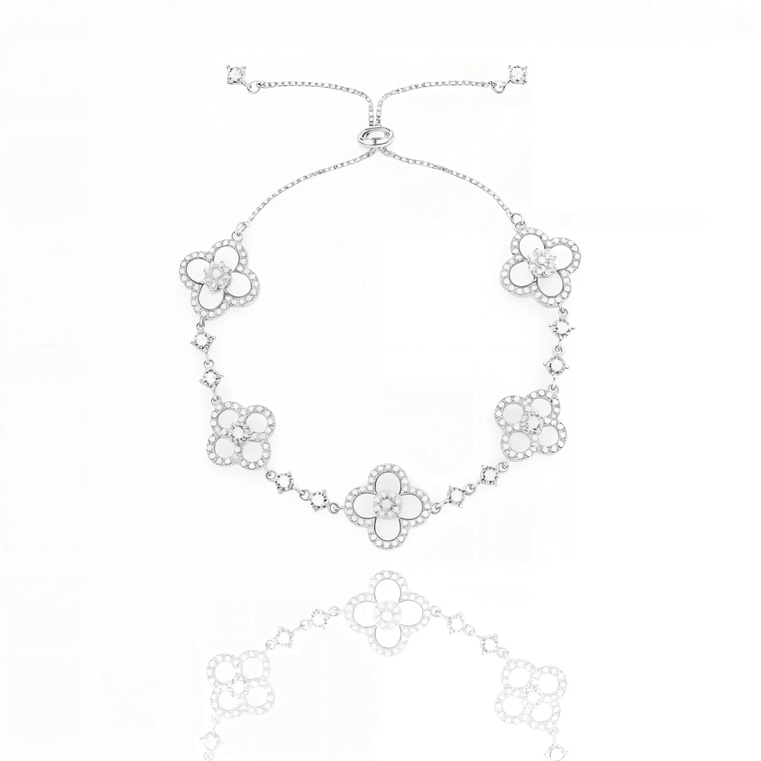 Sakura Bracelet Dainty Cherry Blossom Charm Gift for Her - Image 2