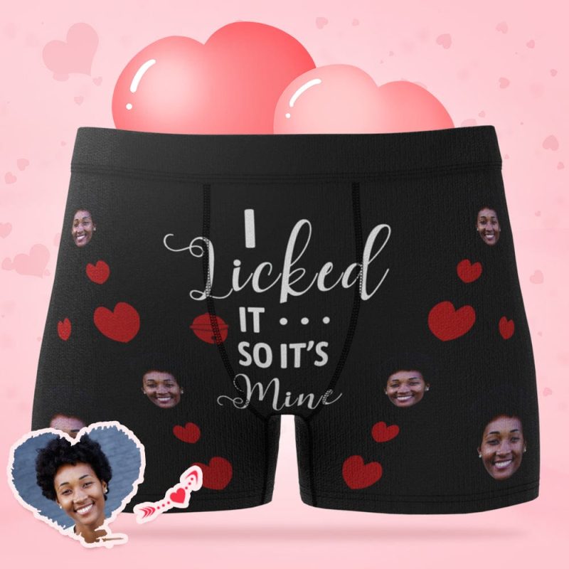 Custom Boxer Personalized Underwear Valentine‘ s Day Gift