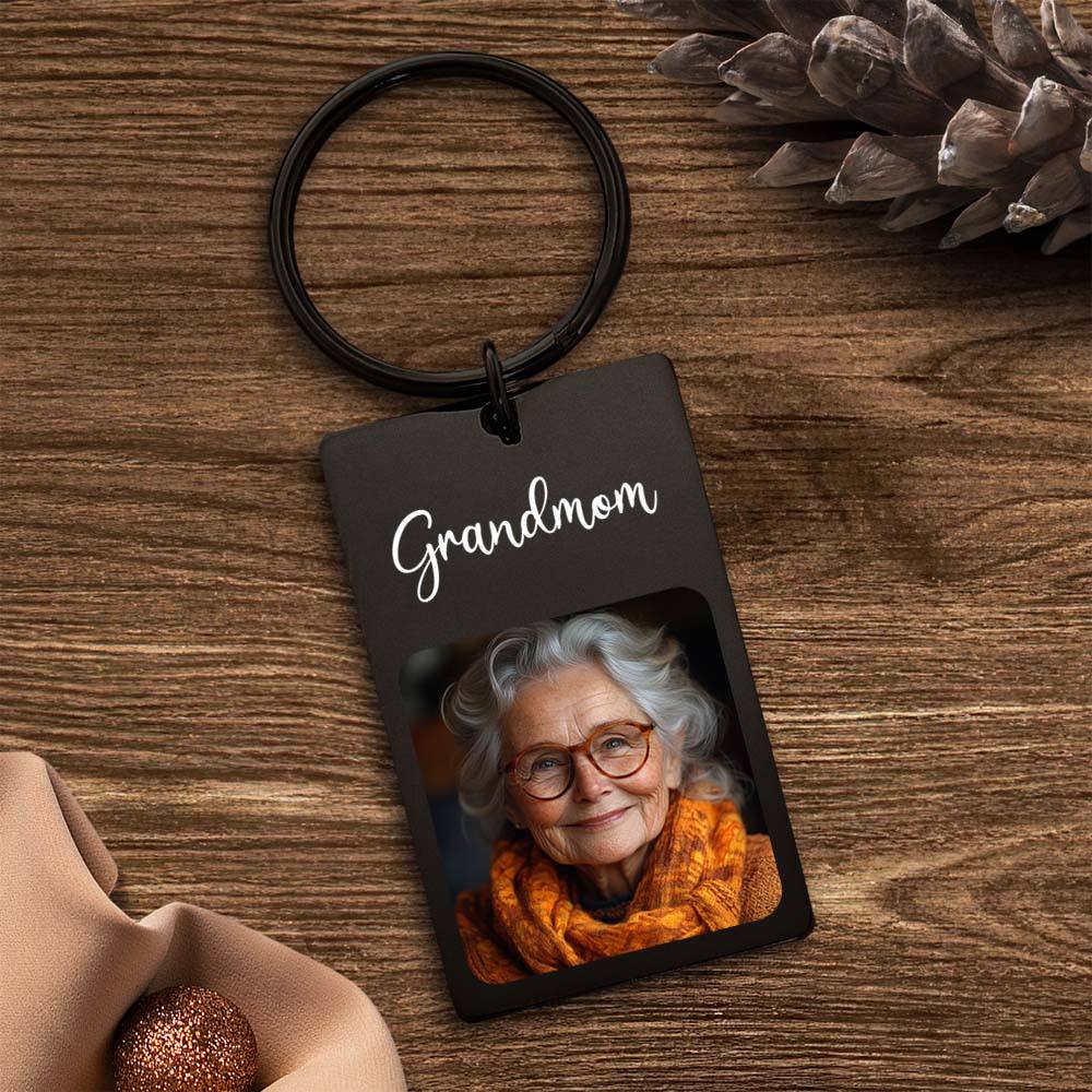Custom Photo Keychain Sympathy Gift Loss Mother's Lovre Memory Gift for Loss of Grandmother - Image 2