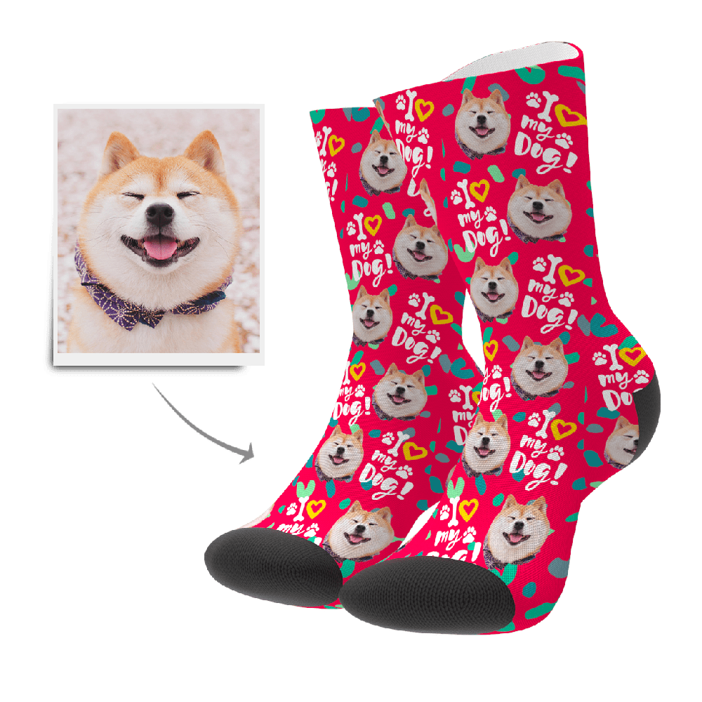 Personalized Gifts For Dog Lovers Face Socks Gift Christmas Gift