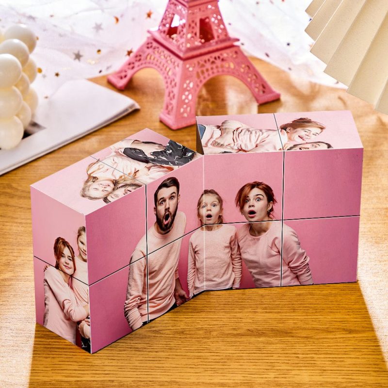 Custom Photo Rubic’s Cube Multiphoto Colorful Rubic’s Cube Wooden