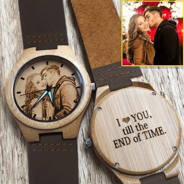 Personalized Wooden Watch Custom Picture Watch