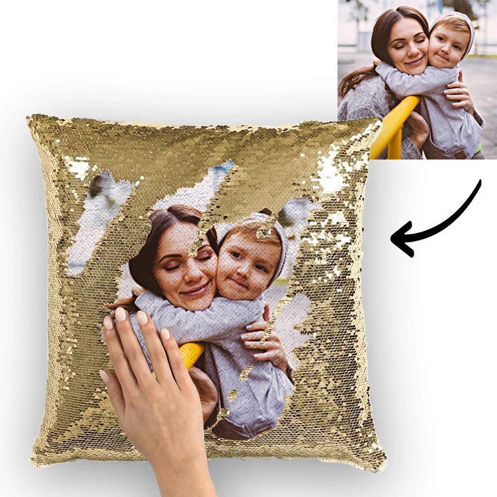 Family Gift Photo Magic Sequins Gift For Mom - 15.75''*15.75'' - Image 3