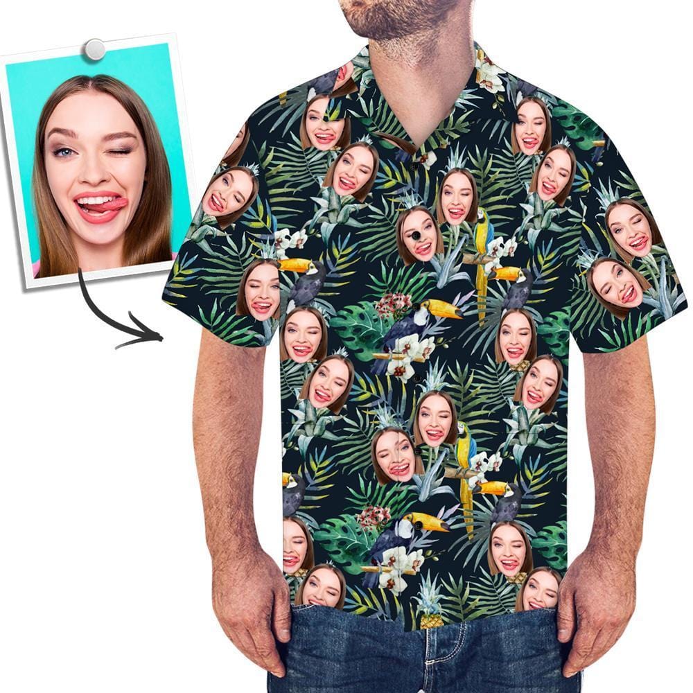 Custom Face Hawaiian Shirts with Face - Tropic Style - Image 2