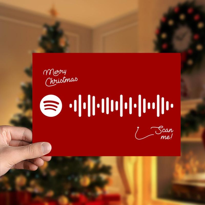 Christmas Time Is Here – Recorded at Sound Emporium Nashville Spotify Code Music Greeting Card