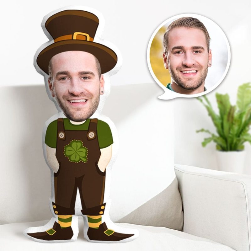 Funny Pillow Custom St. Patrick’s Day Minime Throw Pillow Gifts For Friends Boby Pillow Gag Gifts Funny Teacher Gifts