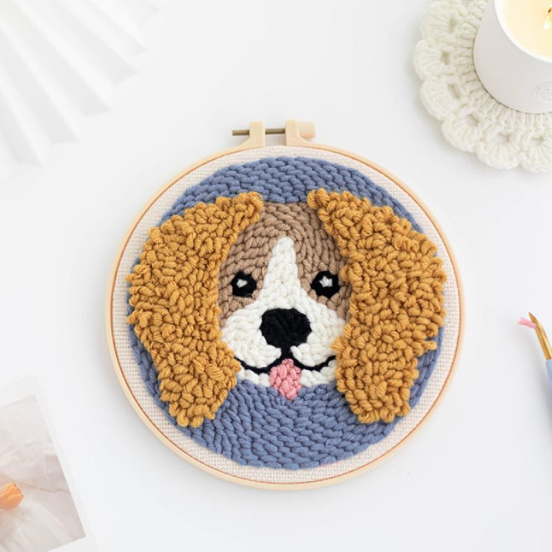 Felt Coasters Funny Cute Pet Handmade Tufted Coasters Gift For Pet Lovers