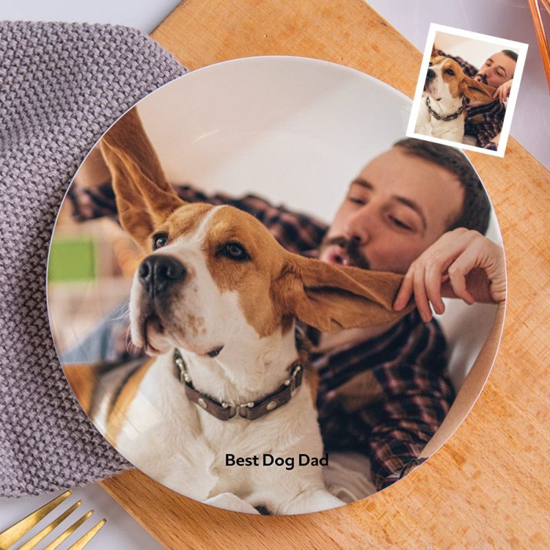 Photo Plates Custom Plate Gifts for Dog Lovers Pet Memorial Gift