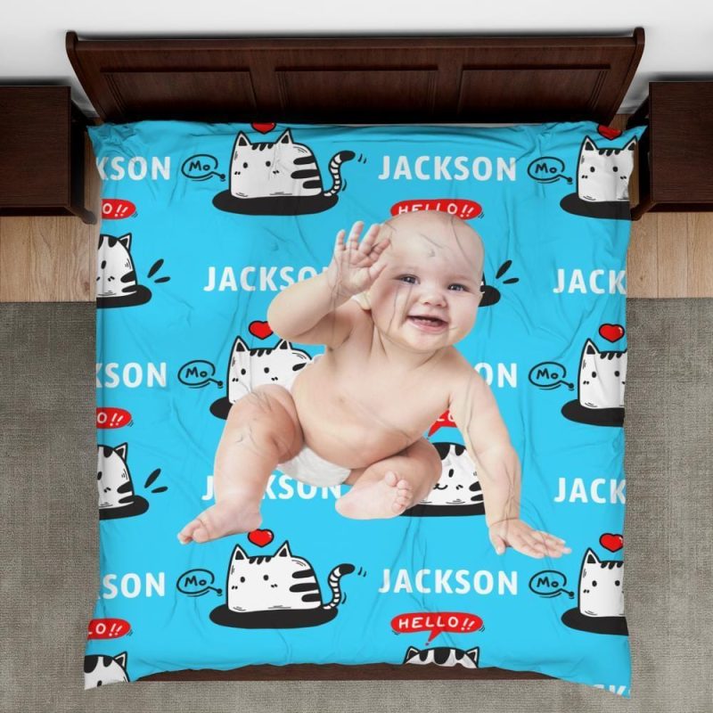 Personalized Quilt Cover Sets Custom Sheet – Kitten