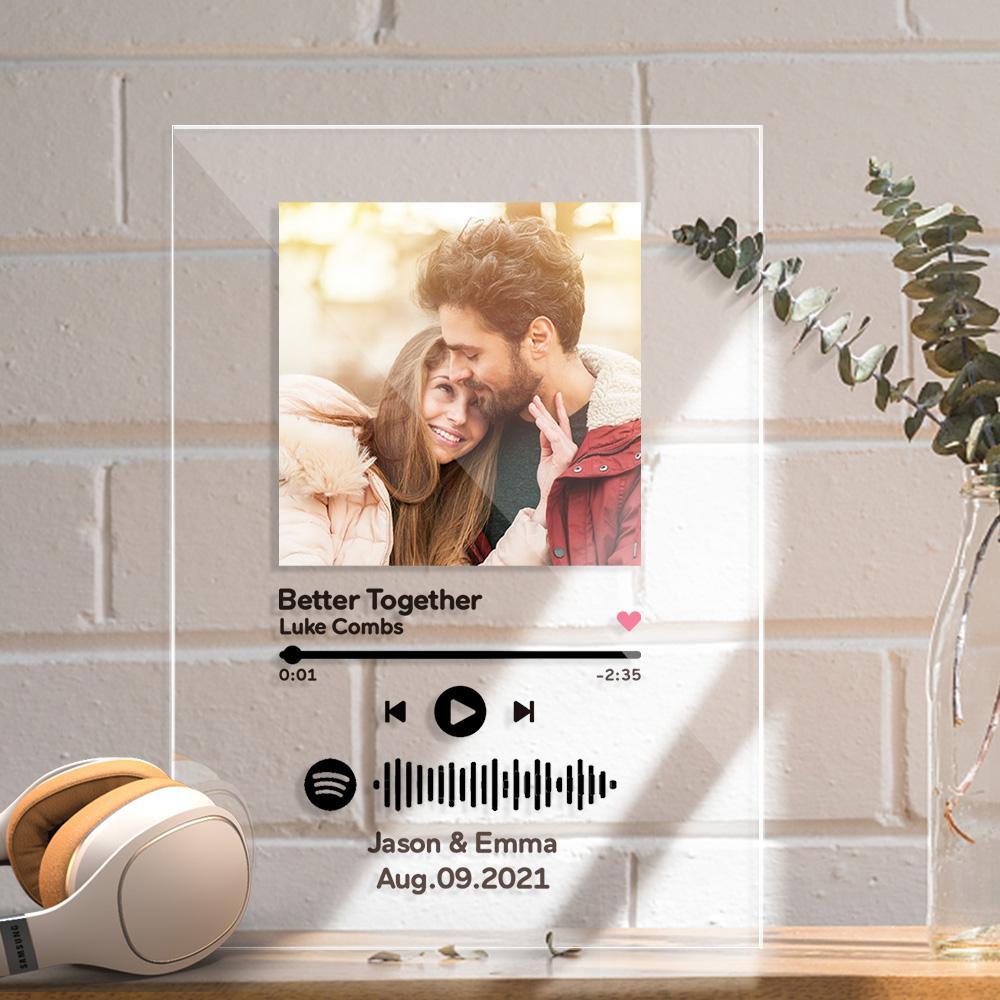 Custom Spotify Code Plaque Personalised Song Ablum Anniversary Gifts for Him Valentines Day Gifts - Image 2