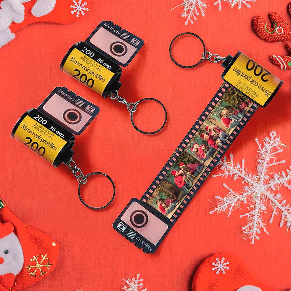Anniversary Gift Film Roll Keychain Camera Roll Keychain For Him 5-20 Photos Christmas Gift