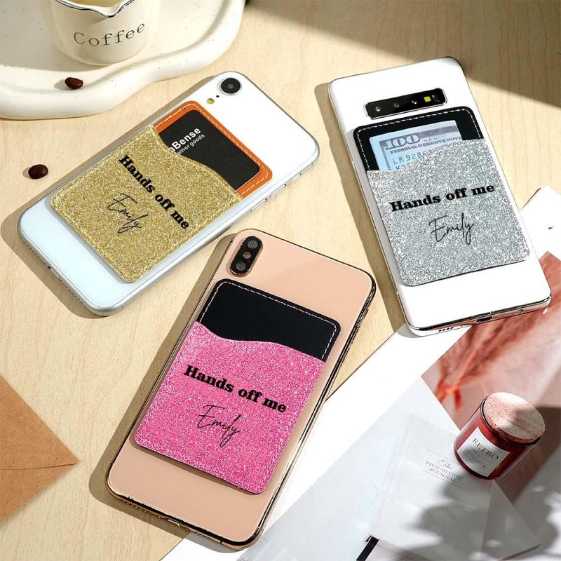 Personalized Text Cell Phone Wallet Suitable for IPhone Samsung Google Pixel