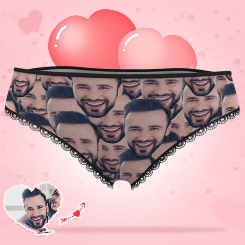 Custom Face Mash Womens Panties Gift for Her