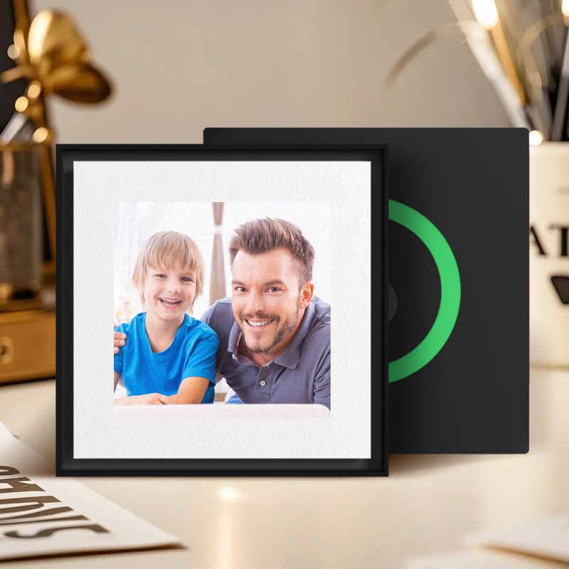 Custom Music & Photo Fridge Magnet Can Customize 1-6 Vinyl and Songs Gift for Father